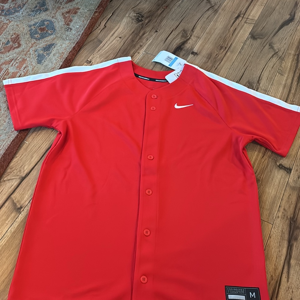 Nike Red Baseball Jersey size medium NWT